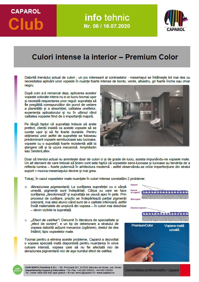 Culori intense la interior - Premium Color